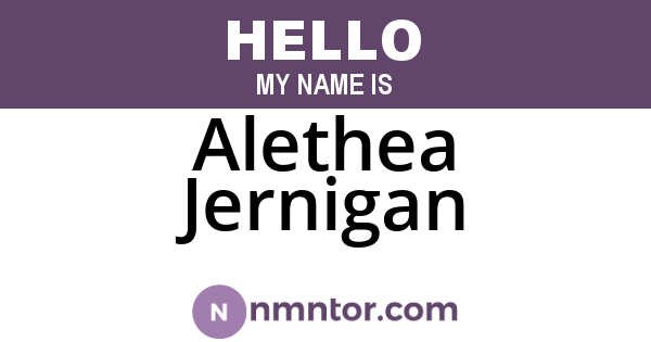 Alethea Jernigan