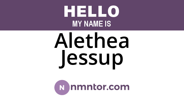Alethea Jessup