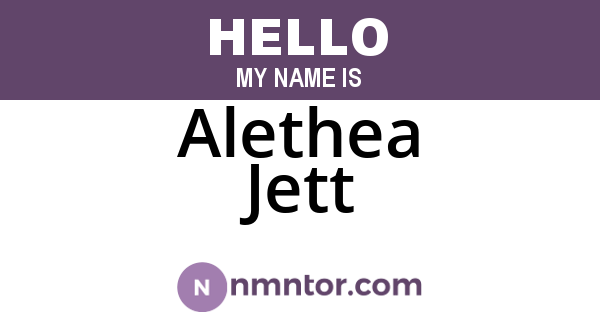 Alethea Jett
