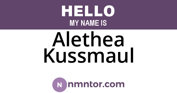 Alethea Kussmaul