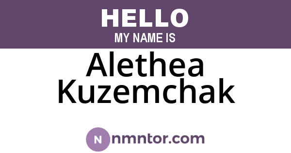 Alethea Kuzemchak