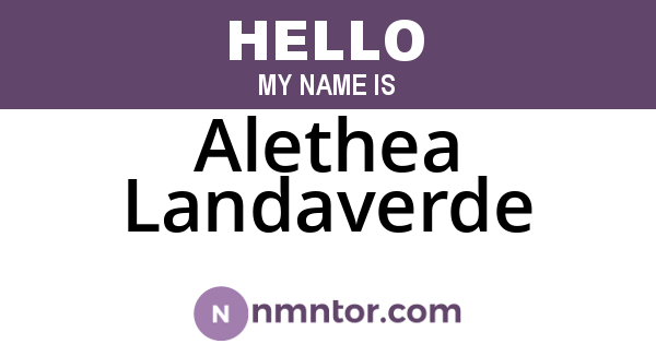 Alethea Landaverde