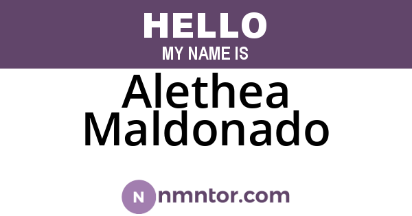 Alethea Maldonado