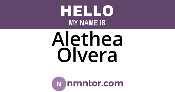 Alethea Olvera