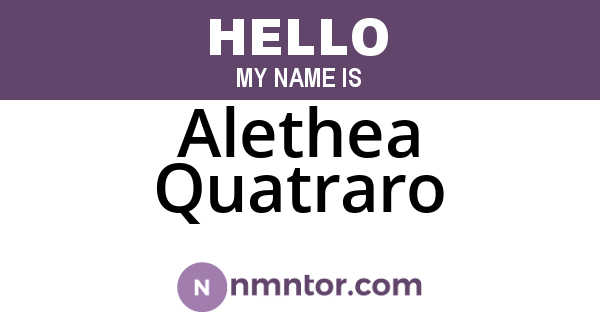 Alethea Quatraro