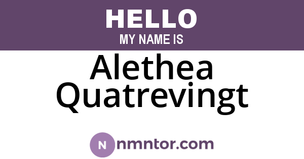 Alethea Quatrevingt