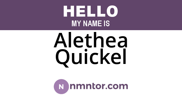 Alethea Quickel