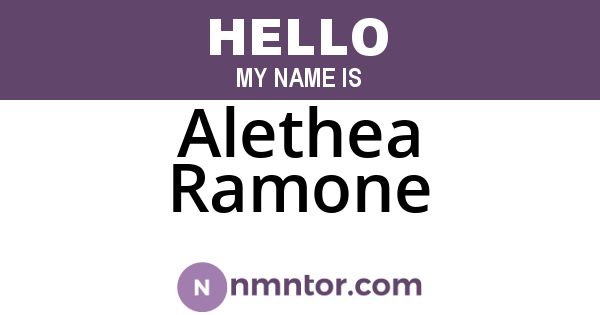 Alethea Ramone