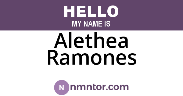 Alethea Ramones