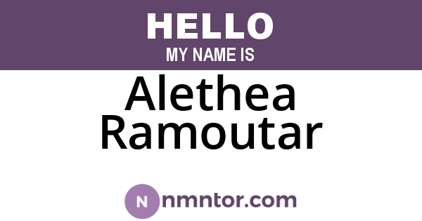 Alethea Ramoutar
