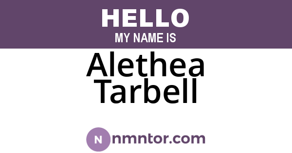 Alethea Tarbell