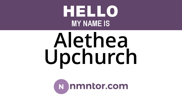 Alethea Upchurch