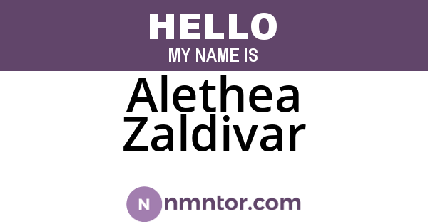 Alethea Zaldivar