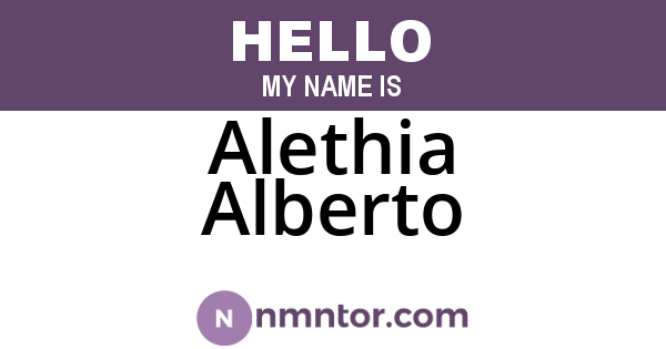 Alethia Alberto