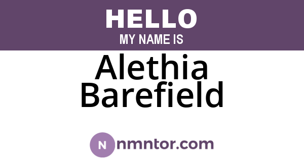 Alethia Barefield