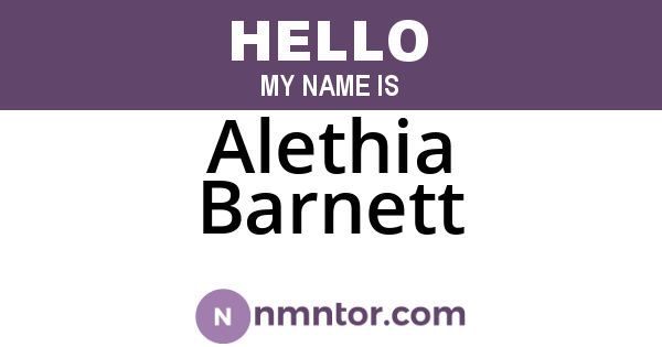 Alethia Barnett