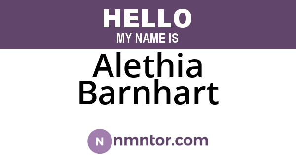 Alethia Barnhart