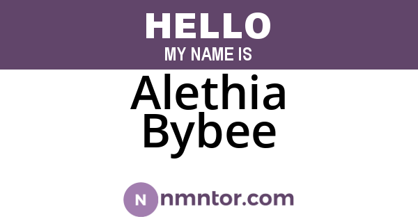 Alethia Bybee