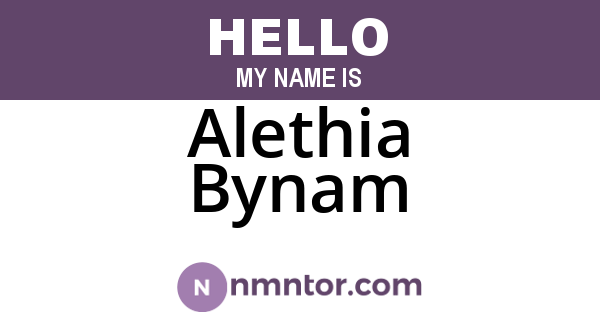 Alethia Bynam