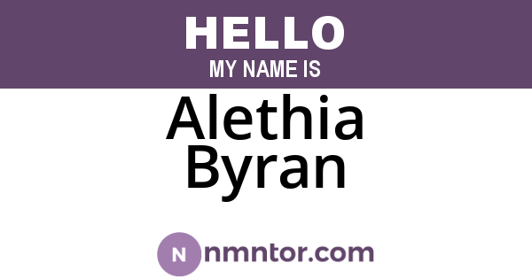 Alethia Byran