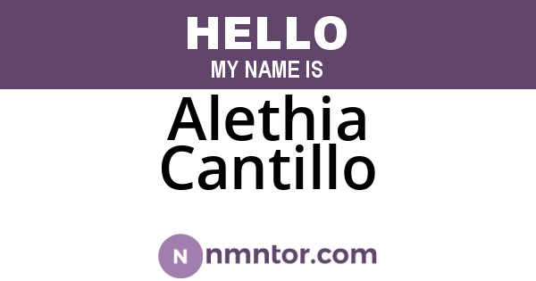 Alethia Cantillo