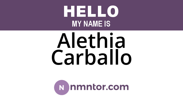 Alethia Carballo