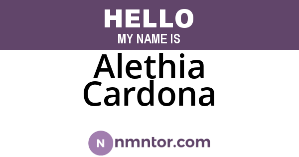 Alethia Cardona