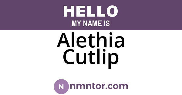Alethia Cutlip
