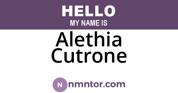 Alethia Cutrone