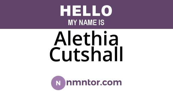 Alethia Cutshall