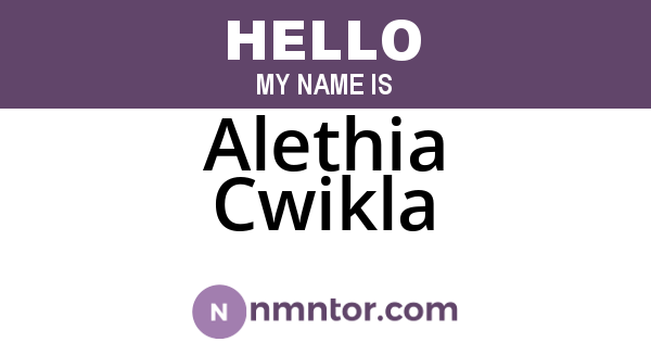 Alethia Cwikla