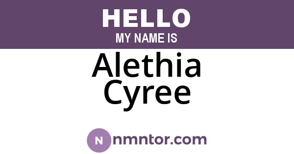 Alethia Cyree