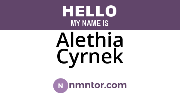 Alethia Cyrnek