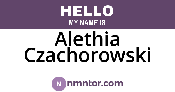 Alethia Czachorowski
