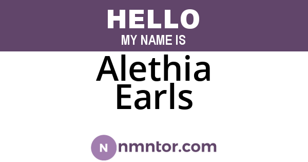 Alethia Earls