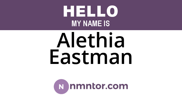 Alethia Eastman