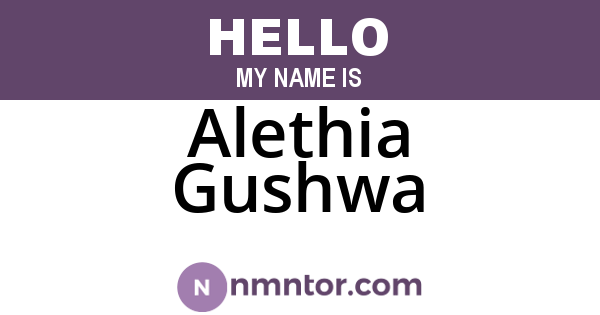 Alethia Gushwa