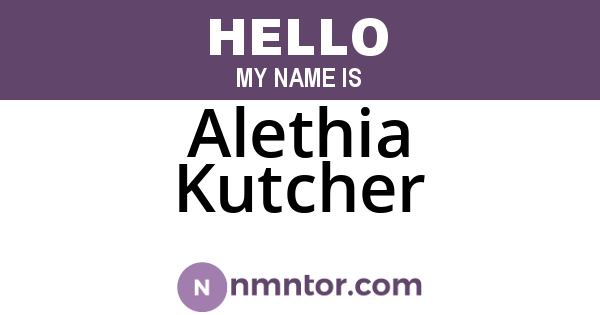 Alethia Kutcher
