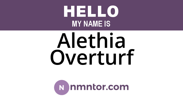Alethia Overturf