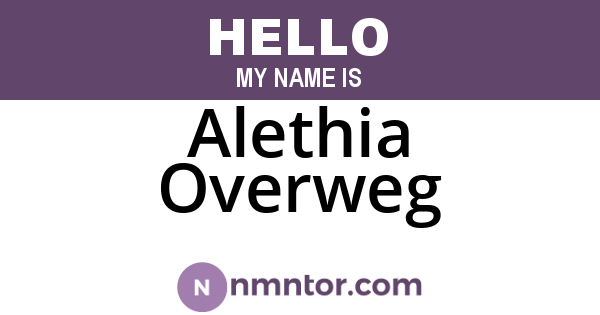 Alethia Overweg