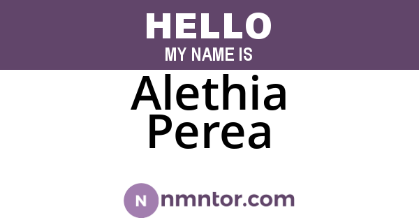 Alethia Perea