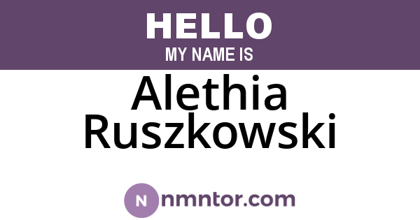 Alethia Ruszkowski