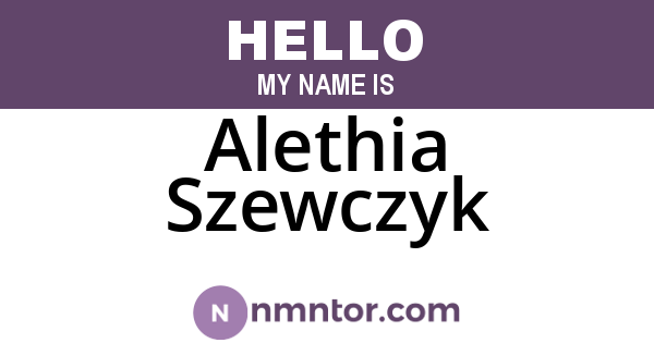 Alethia Szewczyk