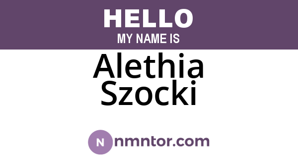 Alethia Szocki