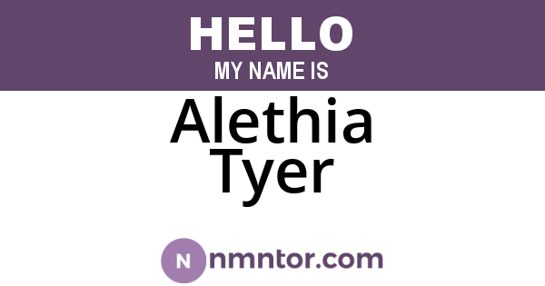 Alethia Tyer