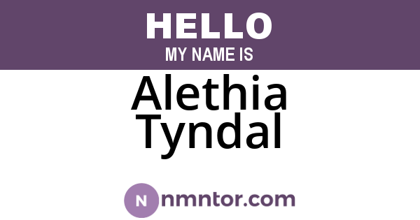 Alethia Tyndal