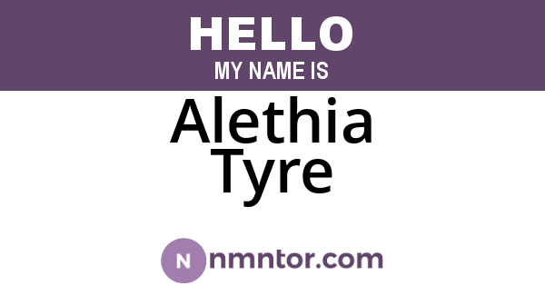 Alethia Tyre