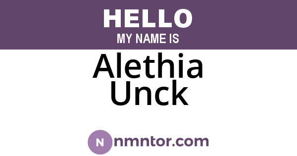 Alethia Unck