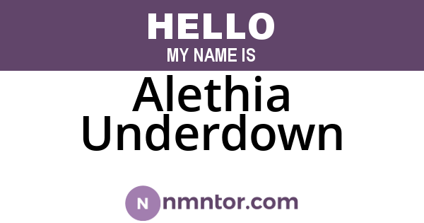 Alethia Underdown