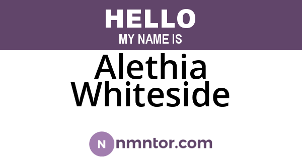 Alethia Whiteside